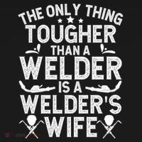 Tough WelderS Wife Of A Welder Wife Gift Women's Hoodie thumb 2