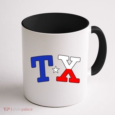 TX Logo Texas State Coffee Mug back