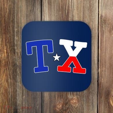 TX Logo Texas State Coaster