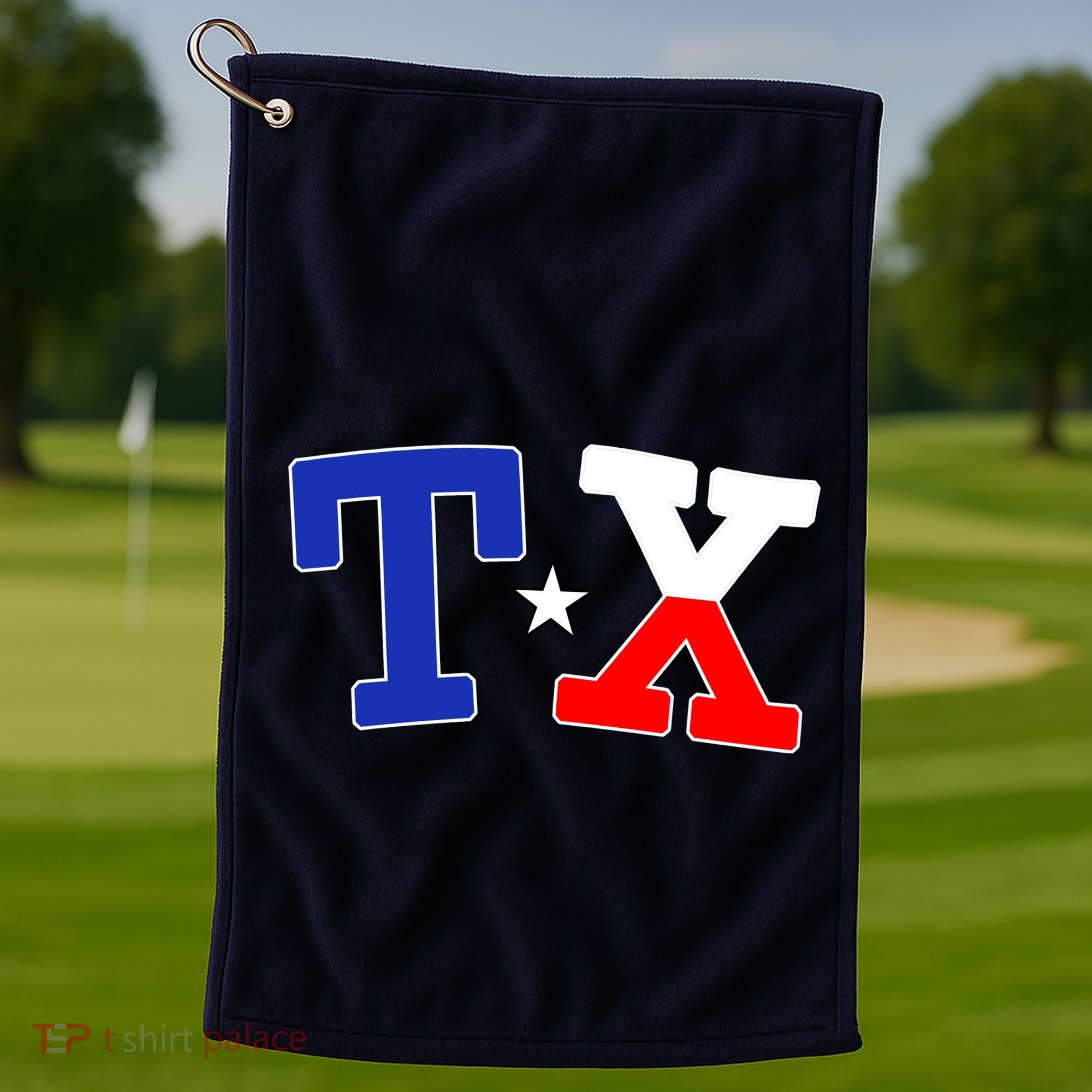 TX Logo Texas State Golf Towel