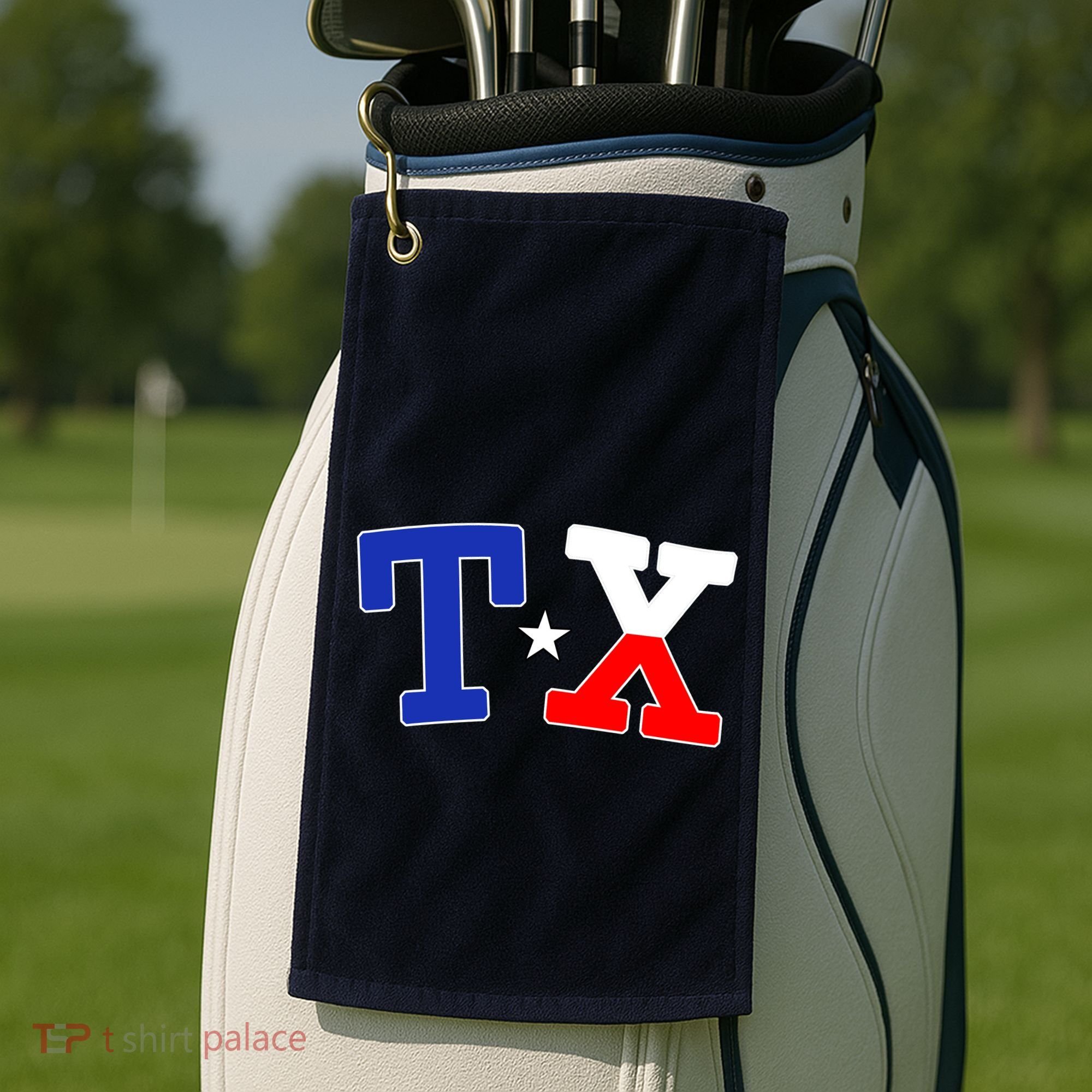TX Logo Texas State Golf Towel