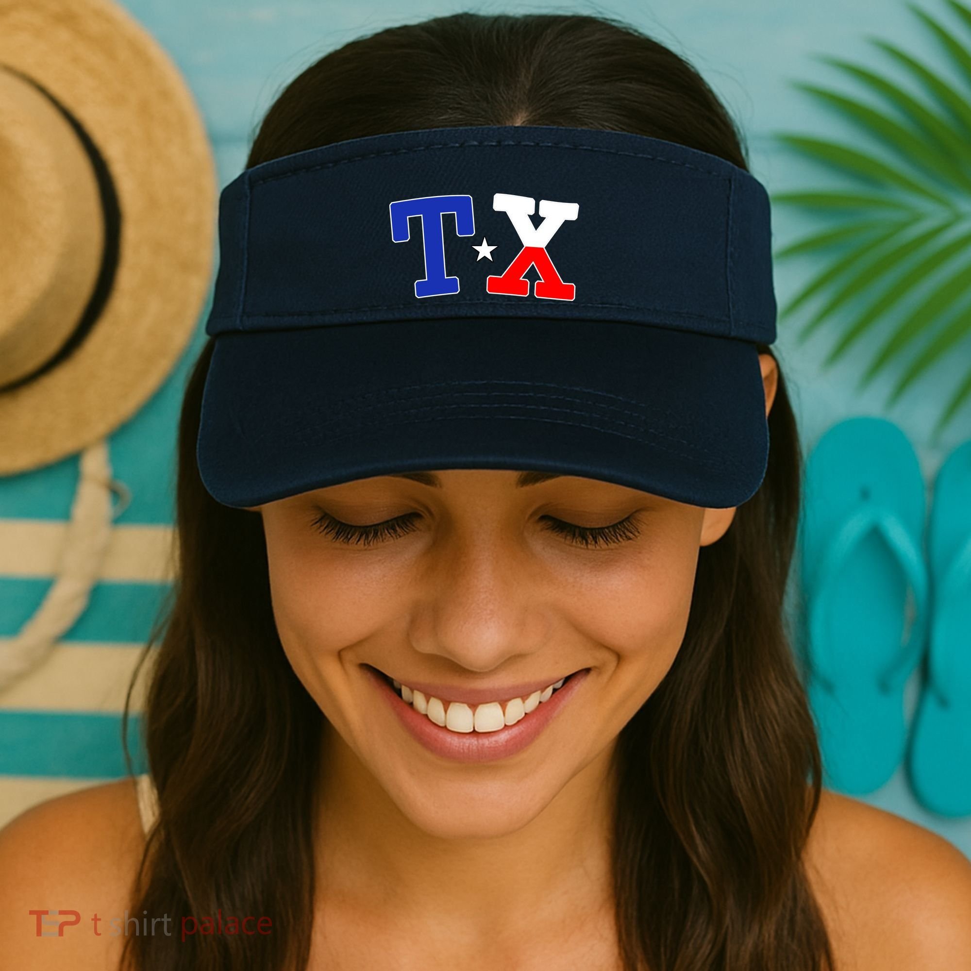 TX Logo Texas State Visor