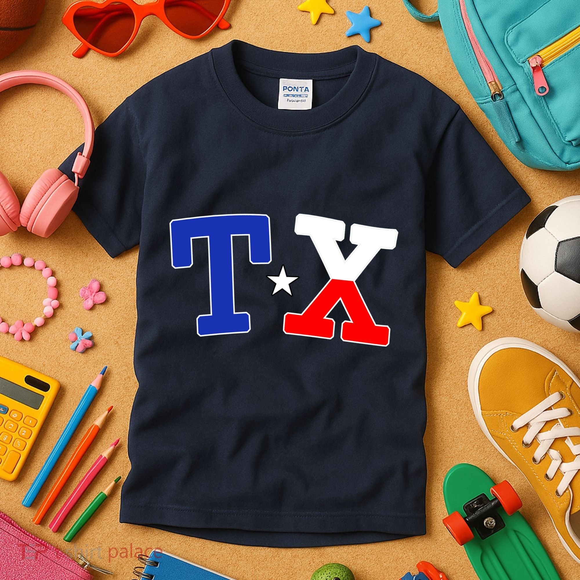 TX Logo Texas State Kids T-Shirt