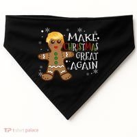 Trump Xmas Make Christmas Great Again Christmas USA-Made Doggie Bandana thumb 0