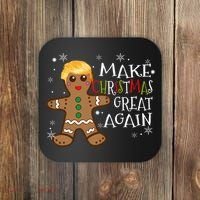 Trump Xmas Make Christmas Great Again Christmas Coaster thumb 0
