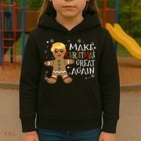 Trump Xmas Make Christmas Great Again Christmas Kids Hoodie thumb 3
