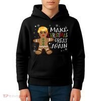 Trump Xmas Make Christmas Great Again Christmas Kids Hoodie thumb 4