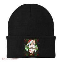 Tiger Xmas Style Ugly Santa Tiger Christmas Gift Beanie thumb 0