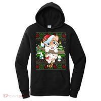Tiger Xmas Style Ugly Santa Tiger Christmas Gift Women's Hoodie thumb 0