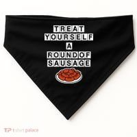 Treat Yourself A Round Of Sausage USA-Made Doggie Bandana thumb 0