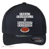 Treat Yourself A Round Of Sausage Flexfit Unipanel Trucker Cap thumb 0