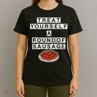Treat Yourself A Round Of Sausage T-Shirt thumb 4