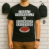 Treat Yourself A Round Of Sausage T-Shirt thumb 6
