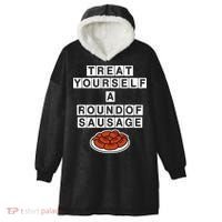 Treat Yourself A Round Of Sausage Hooded Wearable Blanket thumb 0