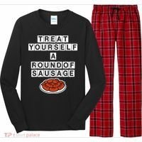 Treat Yourself A Round Of Sausage Long Sleeve Pajama Set thumb 0