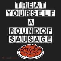 Treat Yourself A Round Of Sausage Crop Fleece Hoodie thumb 2