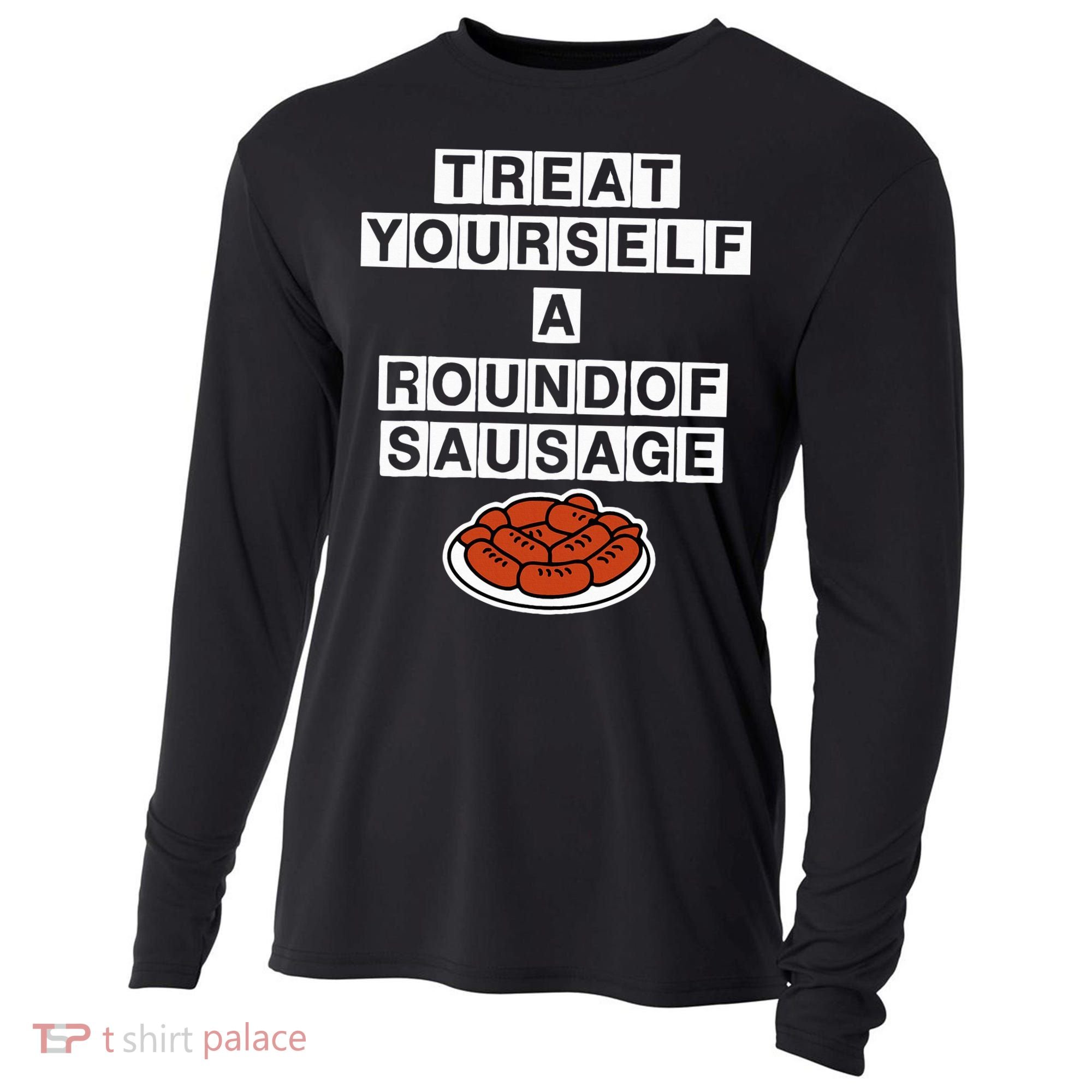 Treat Yourself A Round Of Sausage Cooling Performance Long Sleeve Crew