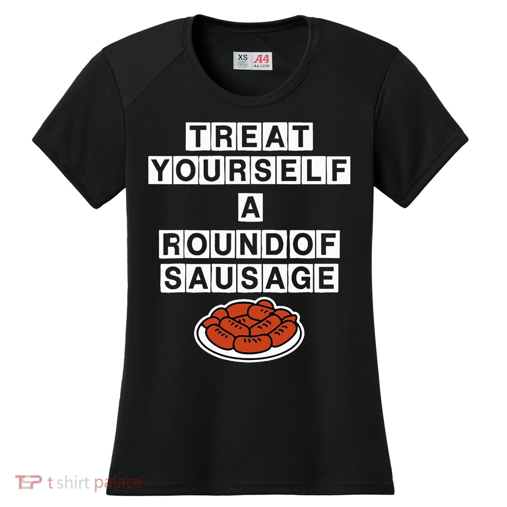 Treat Yourself A Round Of Sausage Women's Cooling Performance Crew T-Shirt