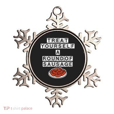 Treat Yourself A Round Of Sausage Ornament