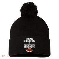 Treat Yourself A Round Of Sausage Pom Pom 12in Knit Beanie thumb 0