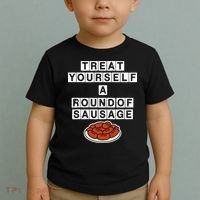 Treat Yourself A Round Of Sausage Toddler T-Shirt thumb 2
