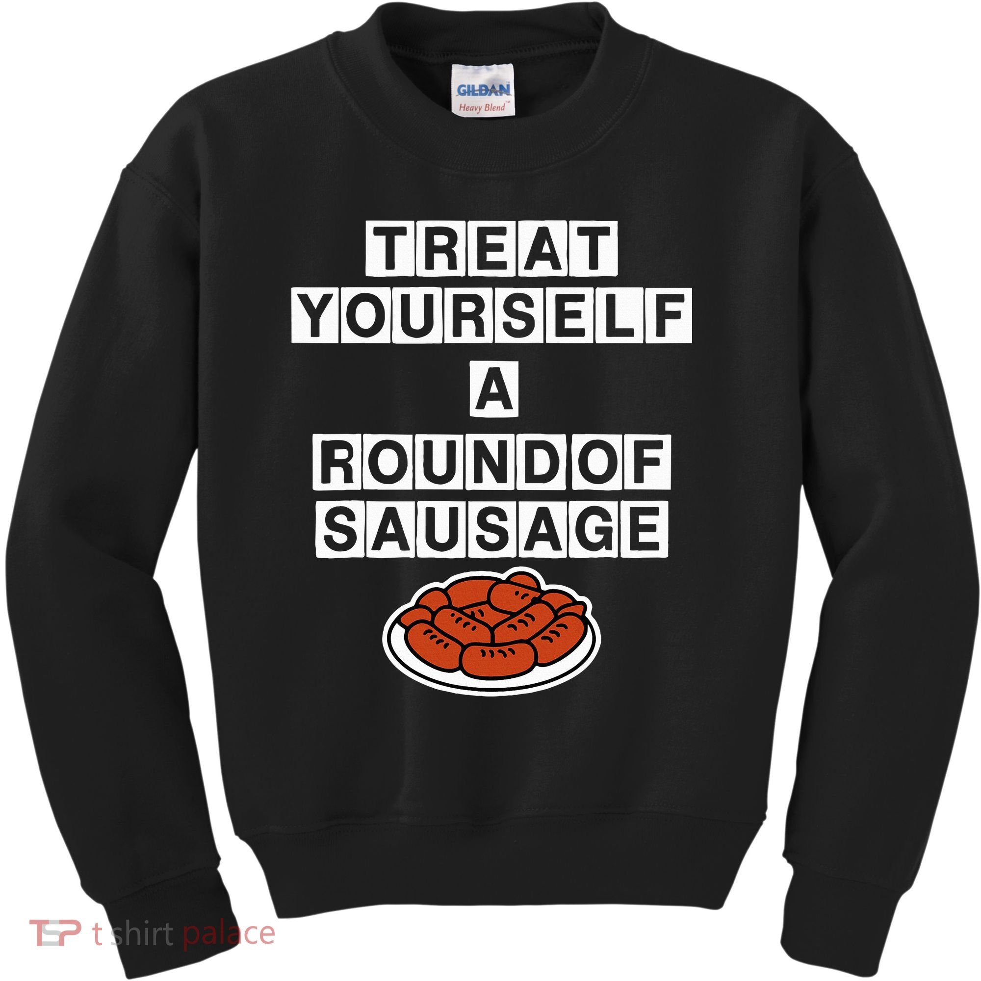 Treat Yourself A Round Of Sausage Kids Sweatshirt