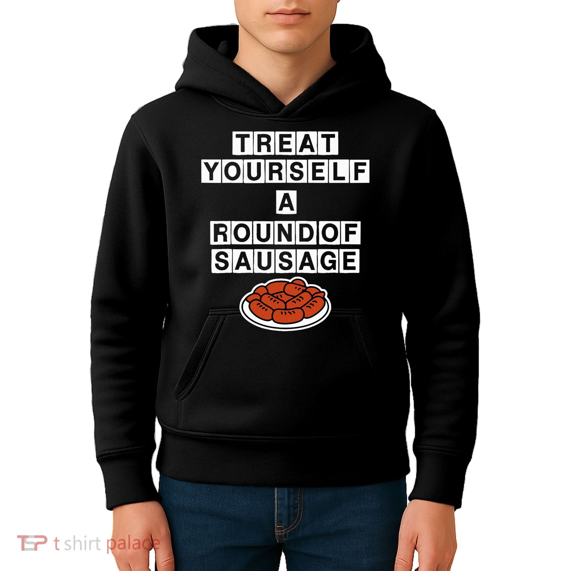 Treat Yourself A Round Of Sausage Kids Hoodie