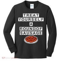 Treat Yourself A Round Of Sausage Kids Long Sleeve Shirt thumb 0