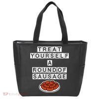 Treat Yourself A Round Of Sausage Tote Bag thumb 0