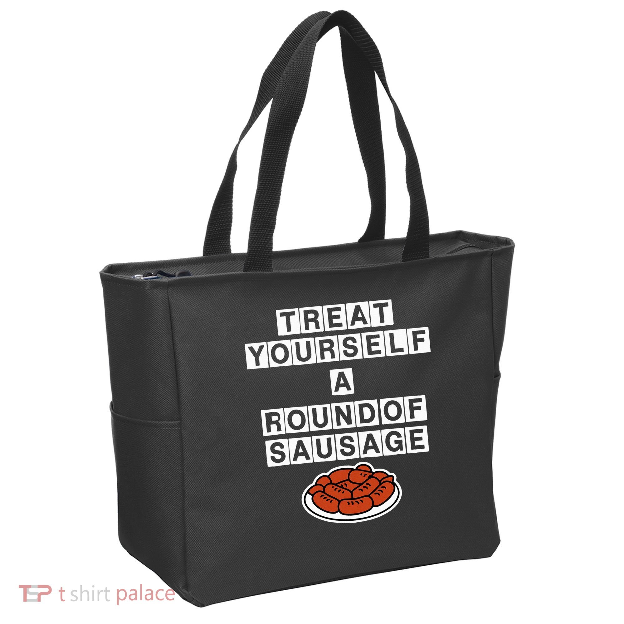 Treat Yourself A Round Of Sausage Tote Bag