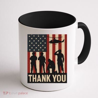 Thank You - American Heroes Coffee Mug back