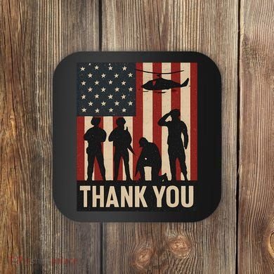 Thank You - American Heroes Coaster