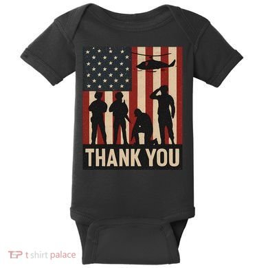 Thank You - American Heroes Baby Bodysuit