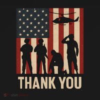 Thank You - American Heroes Baby Bodysuit thumb 2