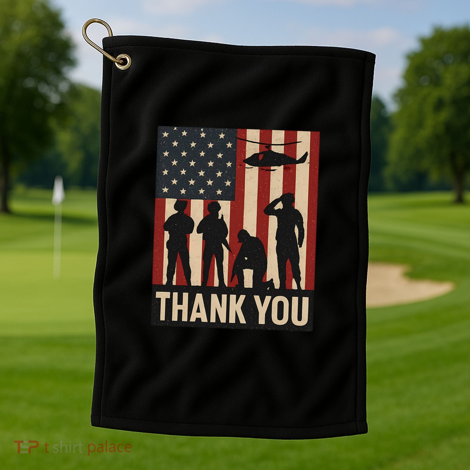 Thank You - American Heroes Golf Towel