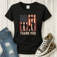 Thank You - American Heroes Women's T-Shirt thumb 3