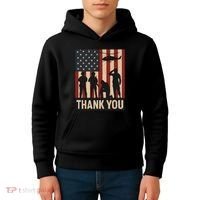 Thank You - American Heroes Kids Hoodie thumb 4