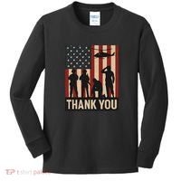 Thank You - American Heroes Kids Long Sleeve Shirt thumb 0