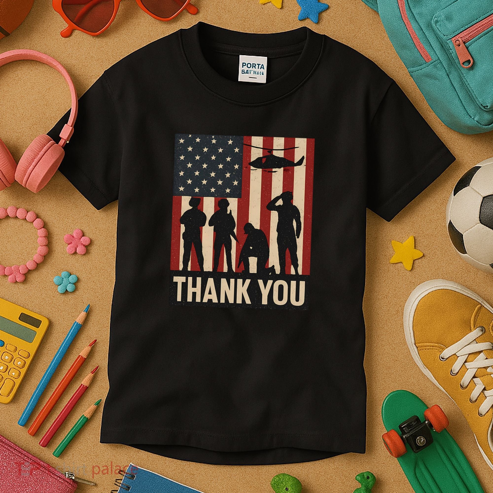 Thank You - American Heroes Kids T-Shirt