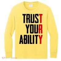 Trust Your Ability Try Kids Long Sleeve Shirt thumb 0