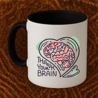 Thank Your Brain Mental Health Coffee Mug thumb 2
