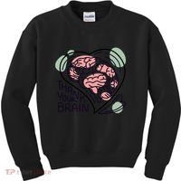 Thank Your Brain Mental Health Kids Sweatshirt thumb 0