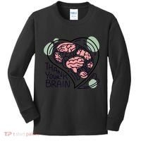 Thank Your Brain Mental Health Kids Long Sleeve Shirt thumb 0