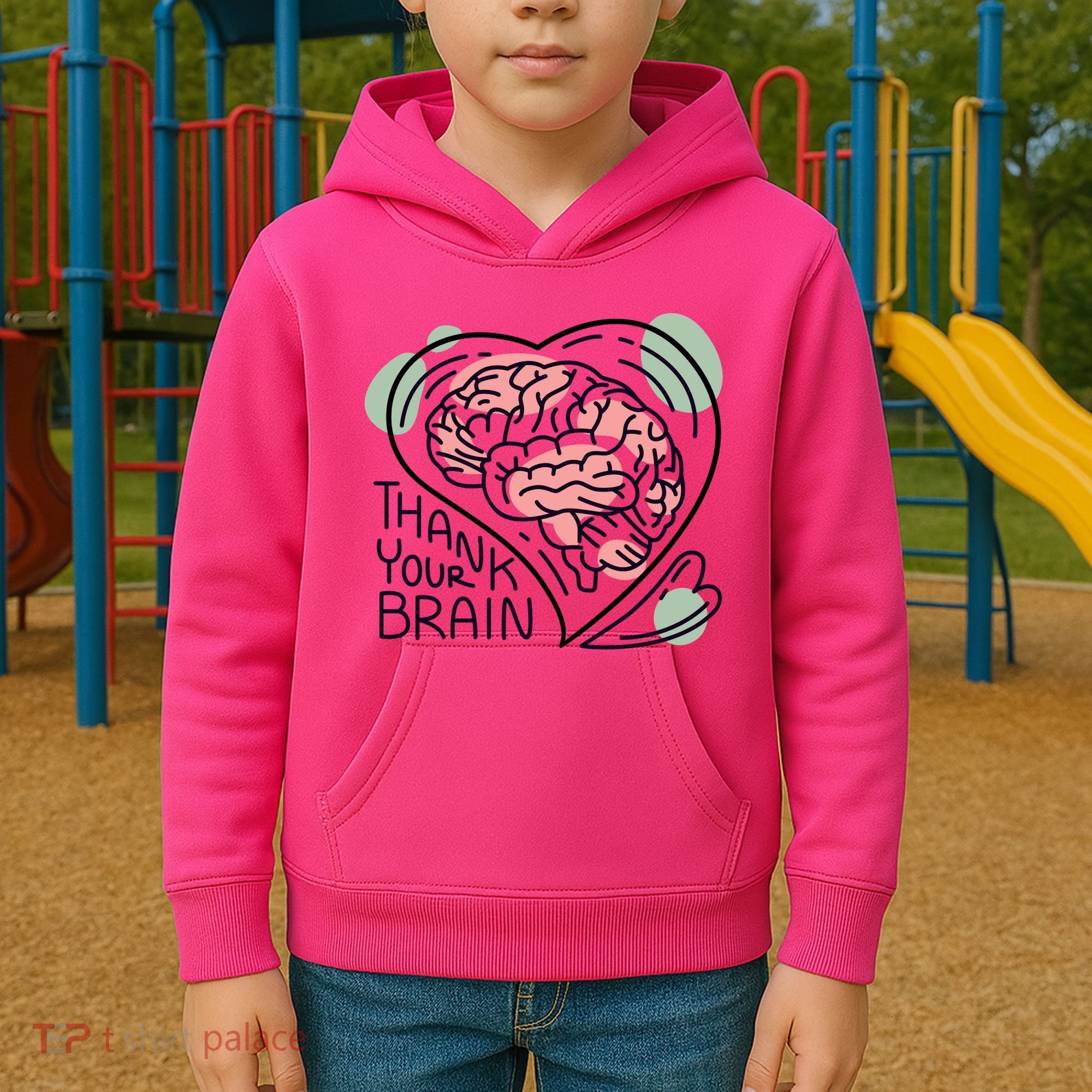 Thank Your Brain Mental Health Kids Hoodie