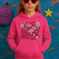 Thank Your Brain Mental Health Kids Hoodie thumb 3