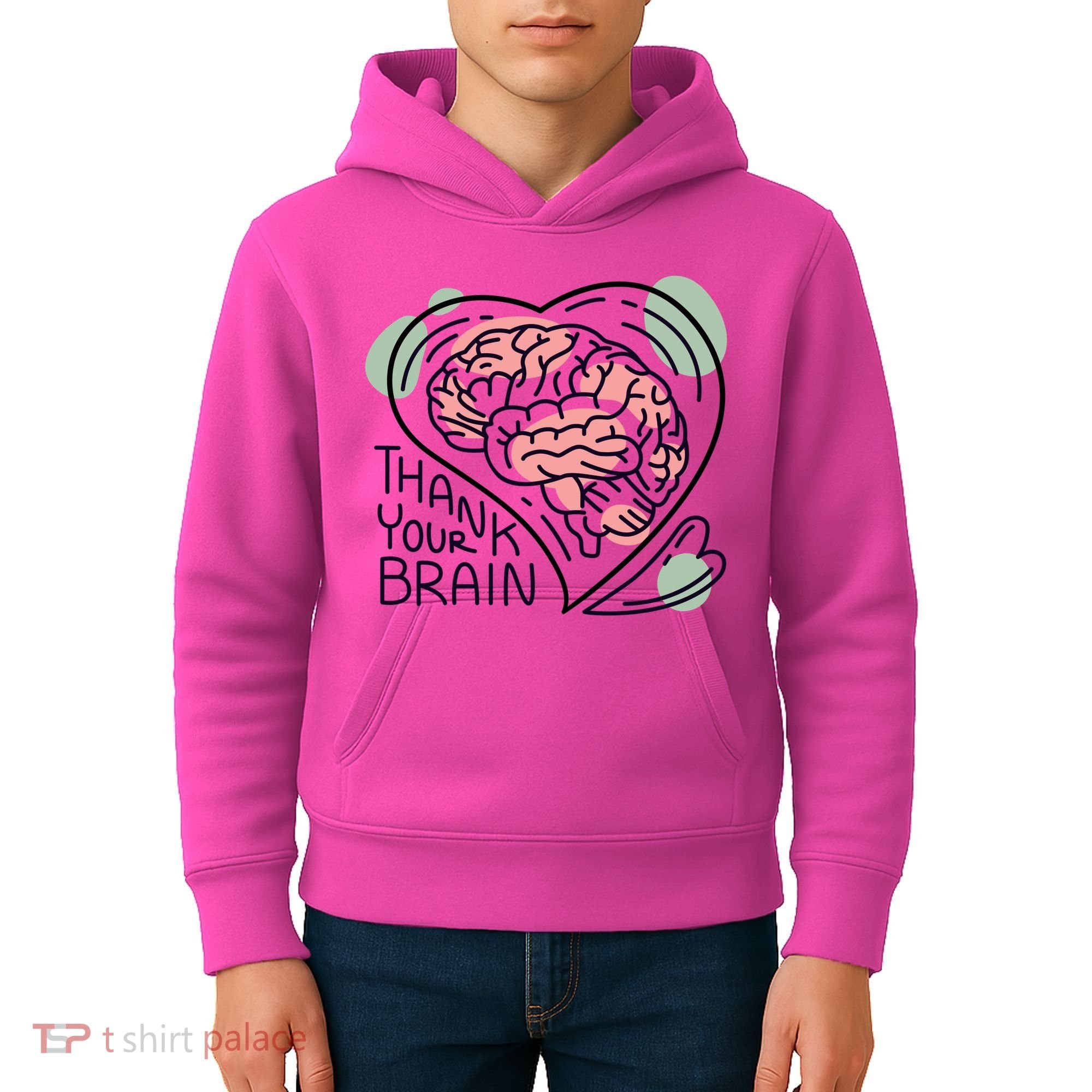 Thank Your Brain Mental Health Kids Hoodie