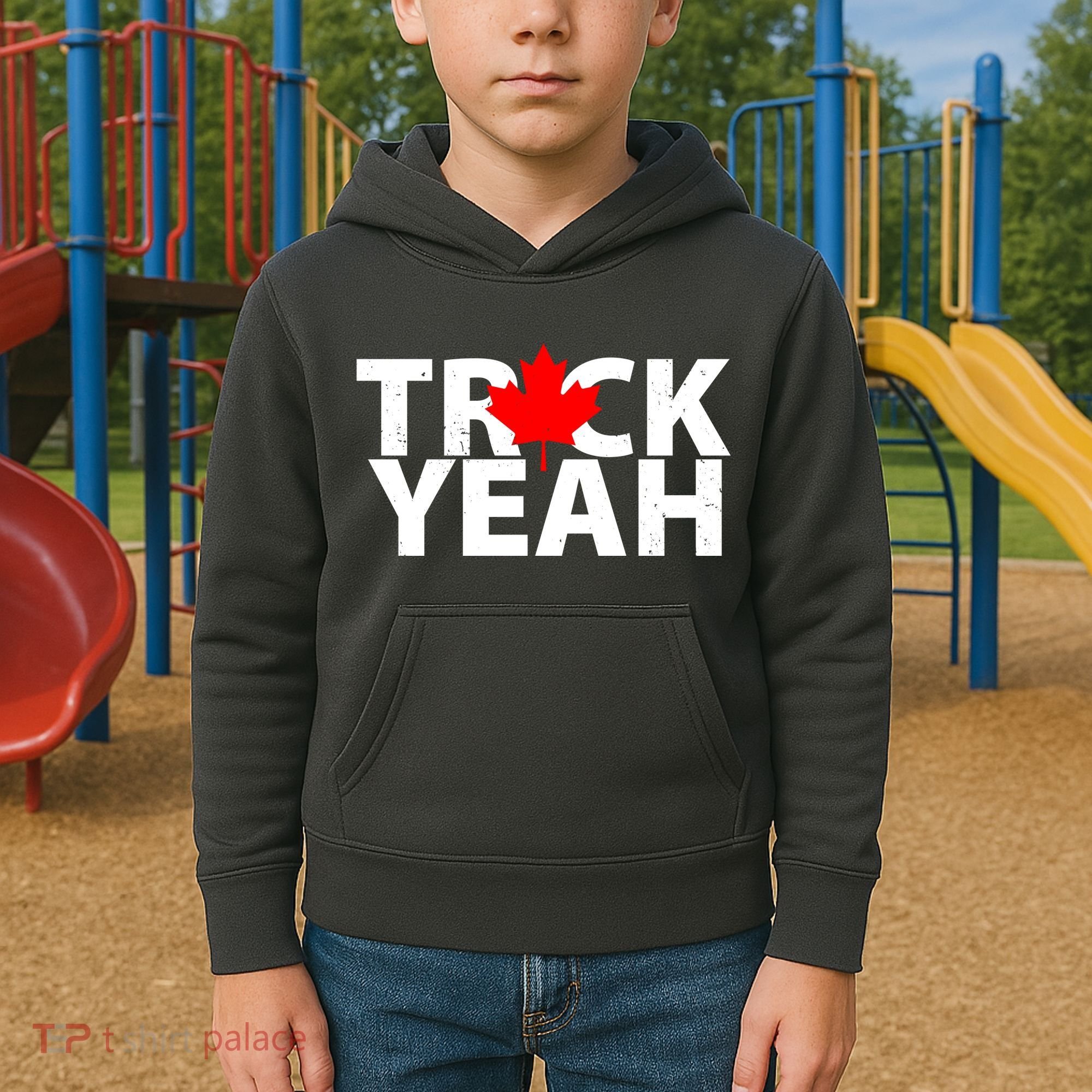 Truck Yeah Candian Kids Hoodie