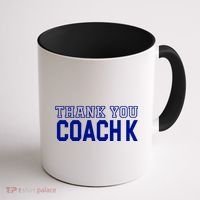 Thank You Coach K Basketball Coffee Mug thumb 1