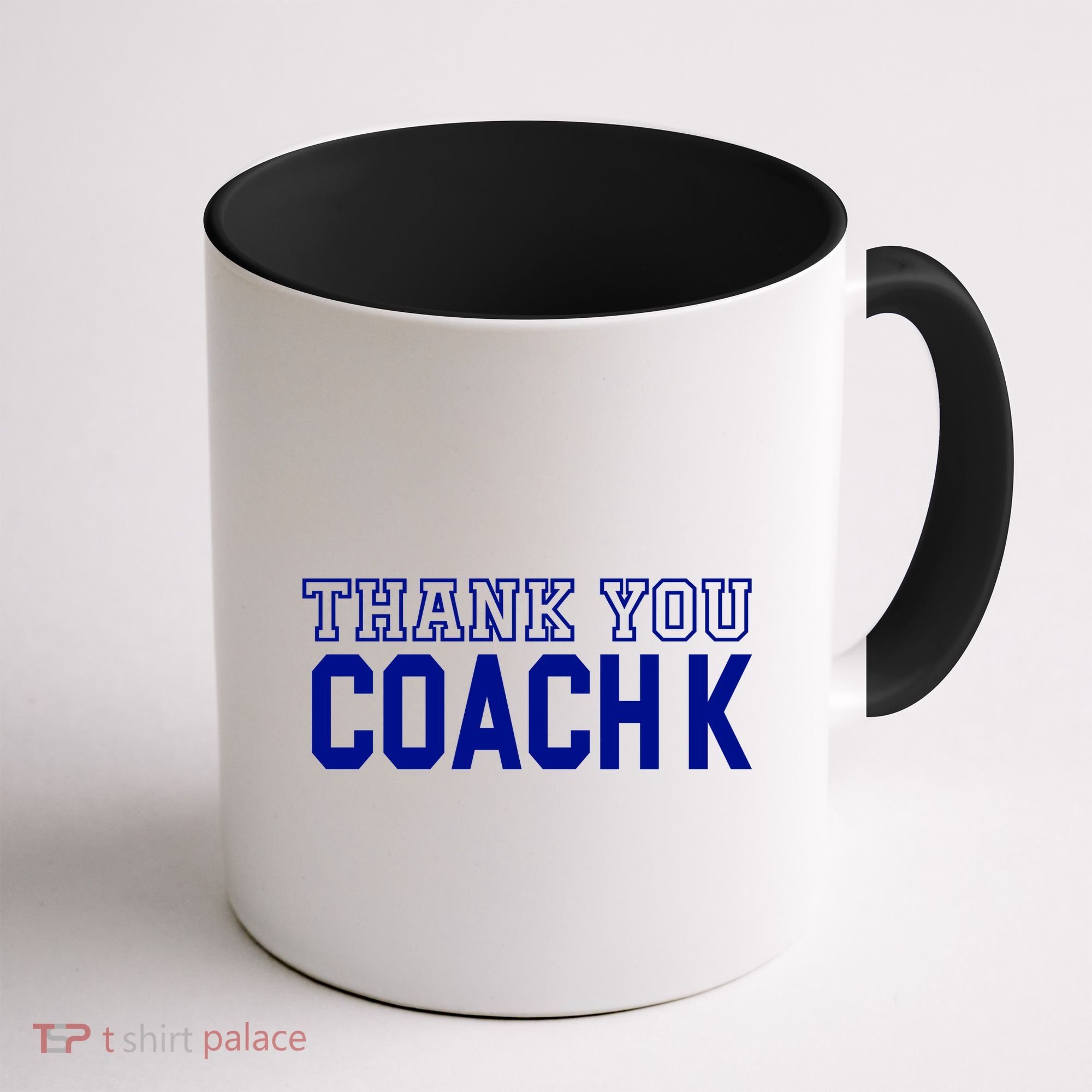Thank You Coach K Basketball Coffee Mug