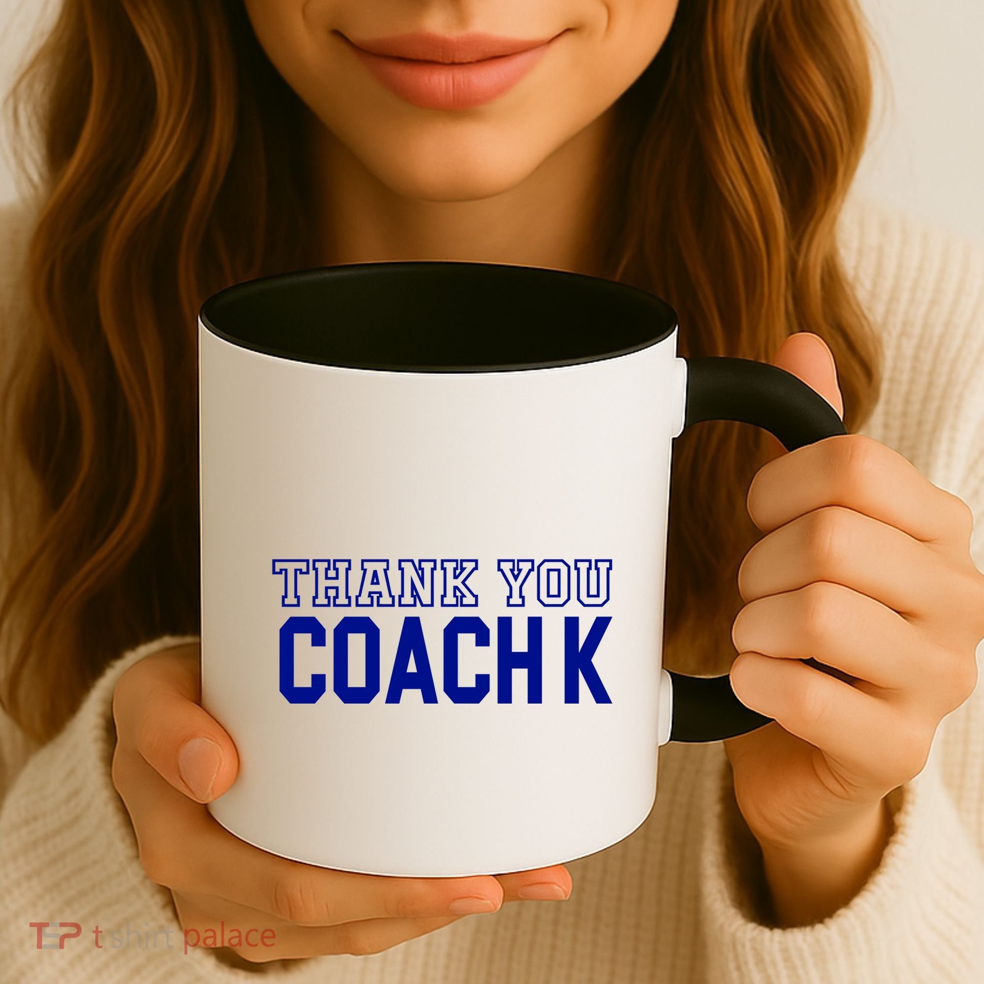 Thank You Coach K Basketball Coffee Mug